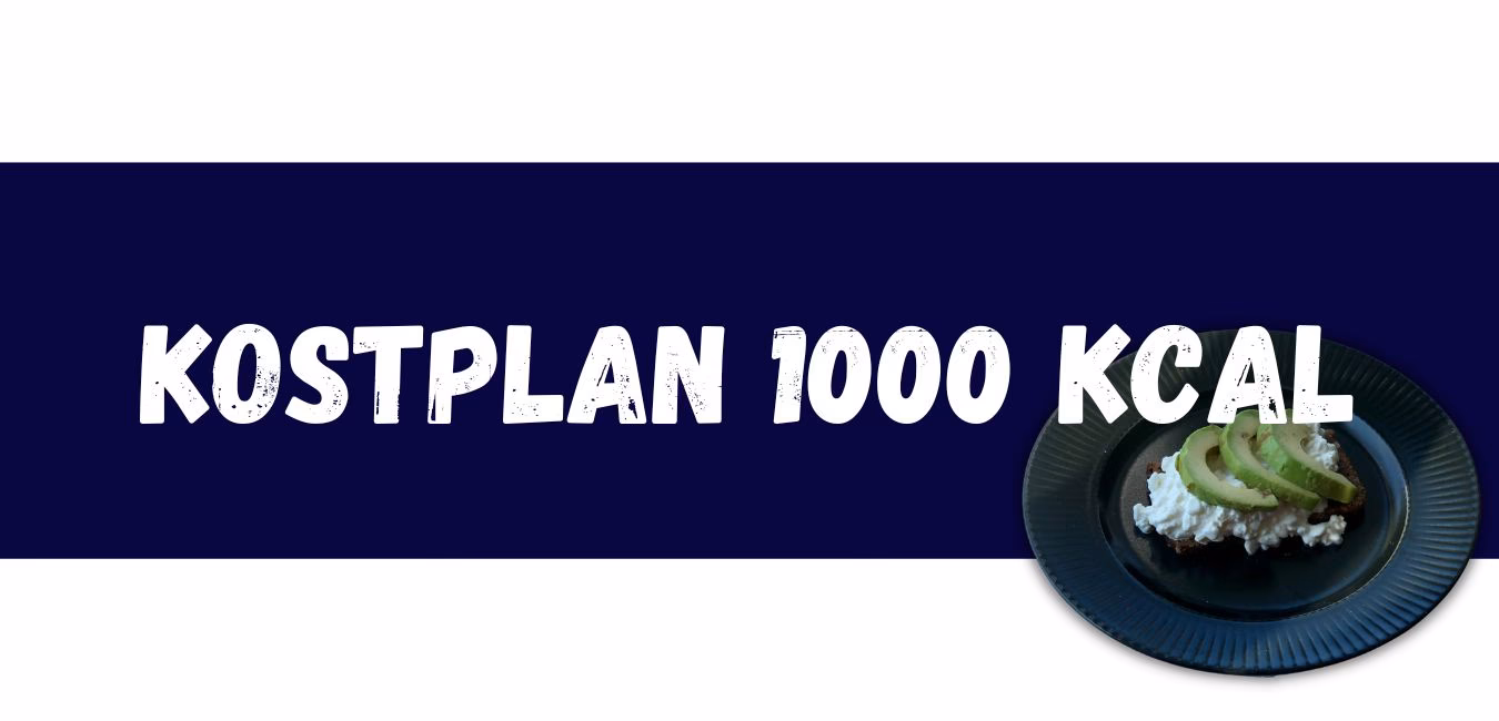 Hvor meget mad er 1000 kcal?