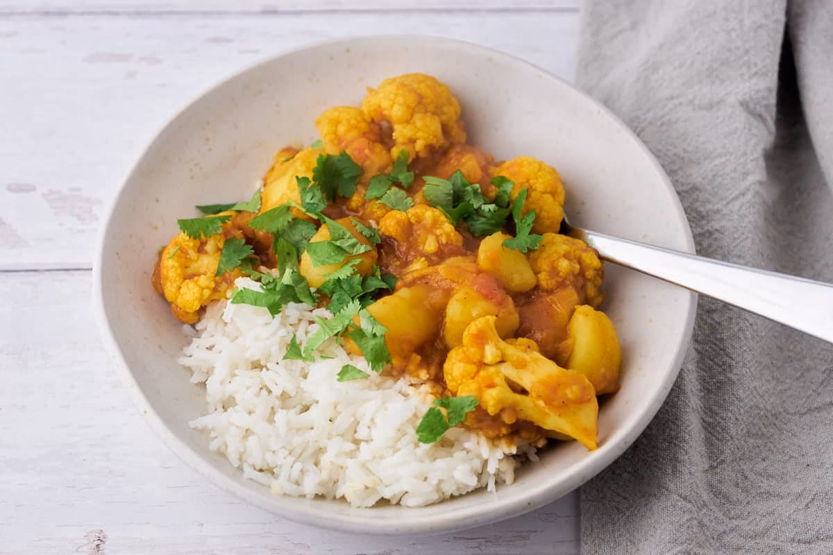 Kan aloo gobi fryses?