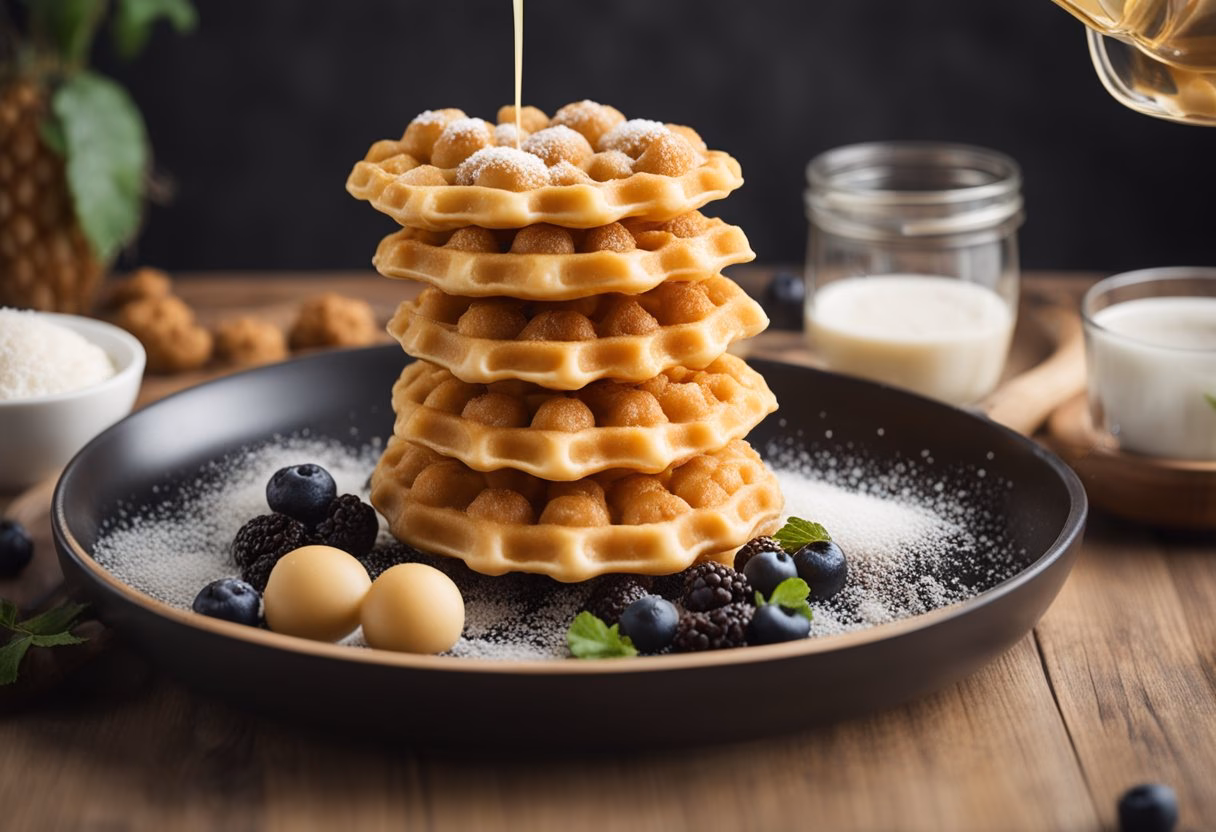 Hvor mange kalorier er der i en bubble waffle?