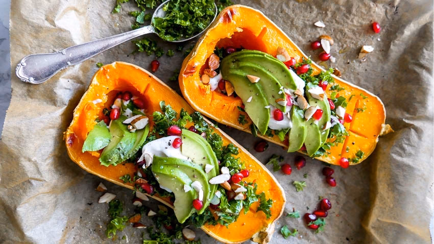 Kan man spise skallen på en butternut squash?