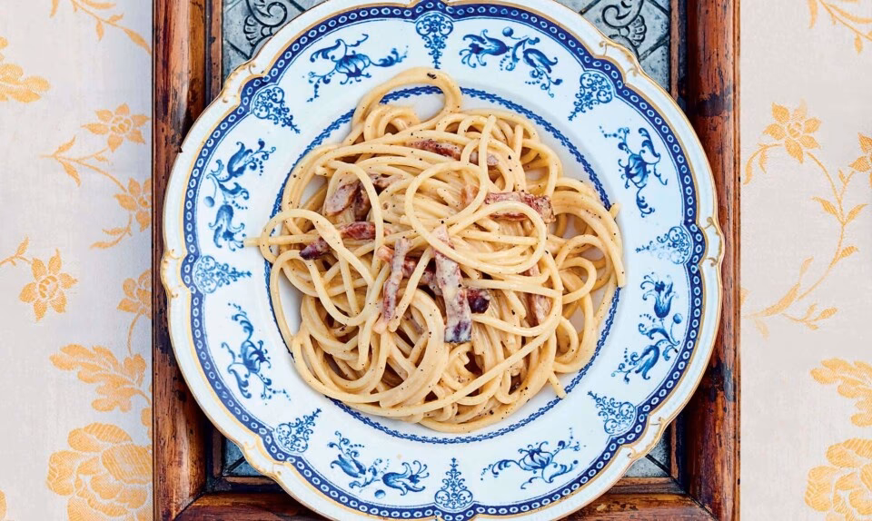 Kan man lave carbonara med creme fraiche?