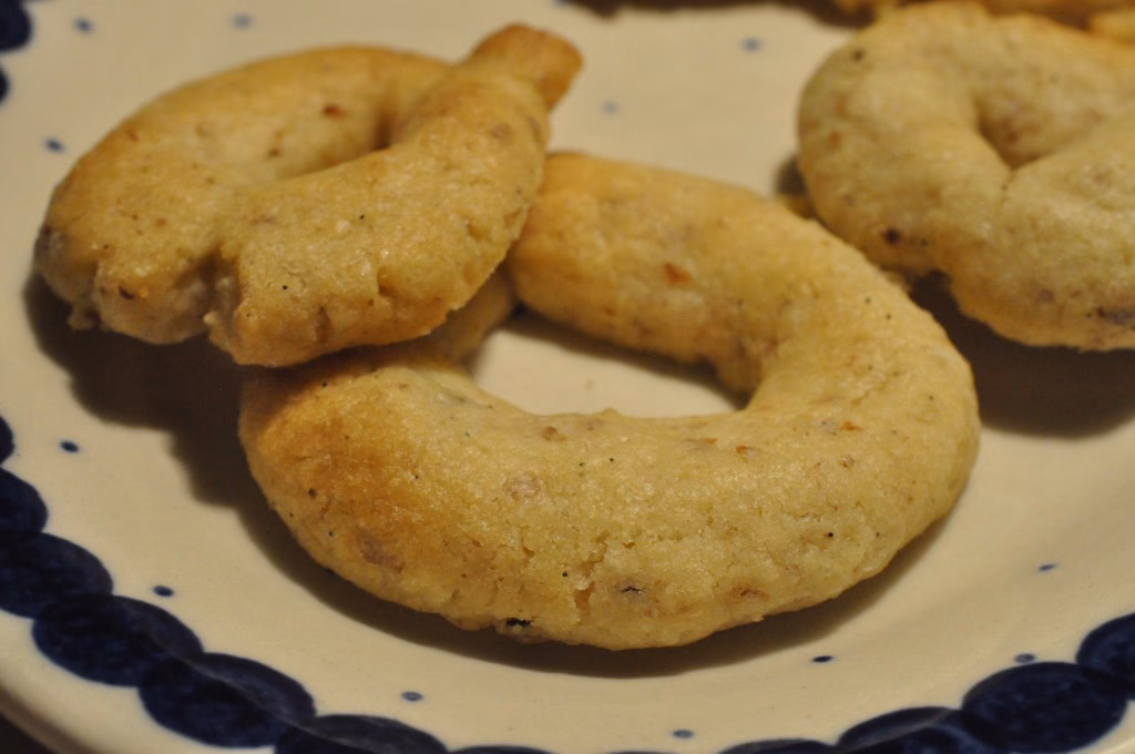 Hvor lang tid skal vaniljekranse bages?