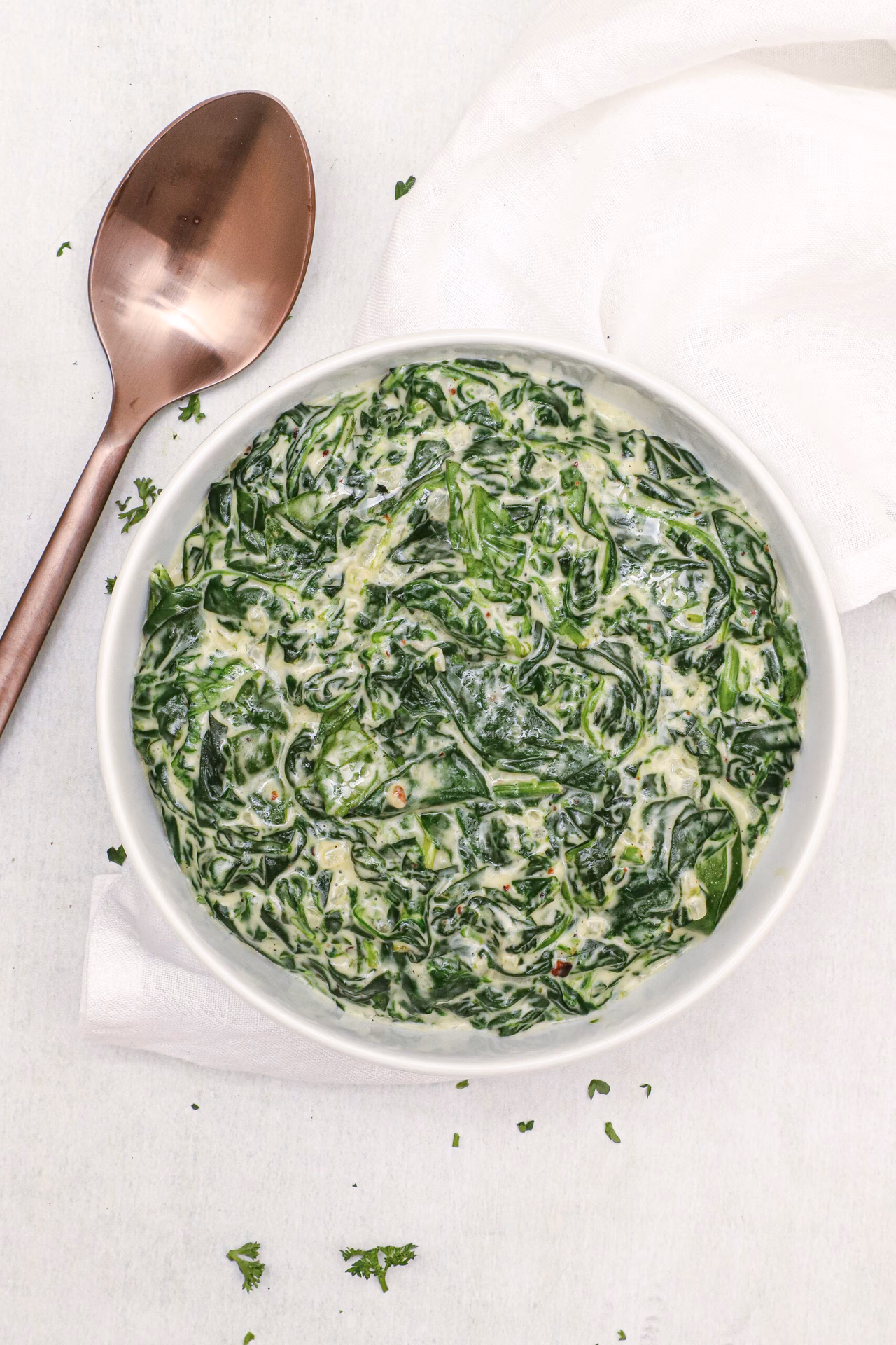 Hvorfor skal spinat blancheres før frysning?