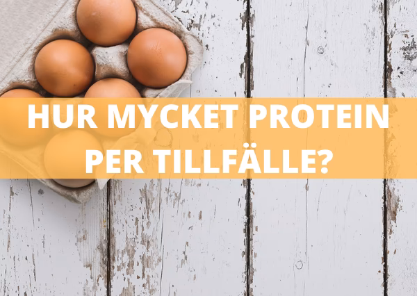 Hur mycket protein vid varje måltid?