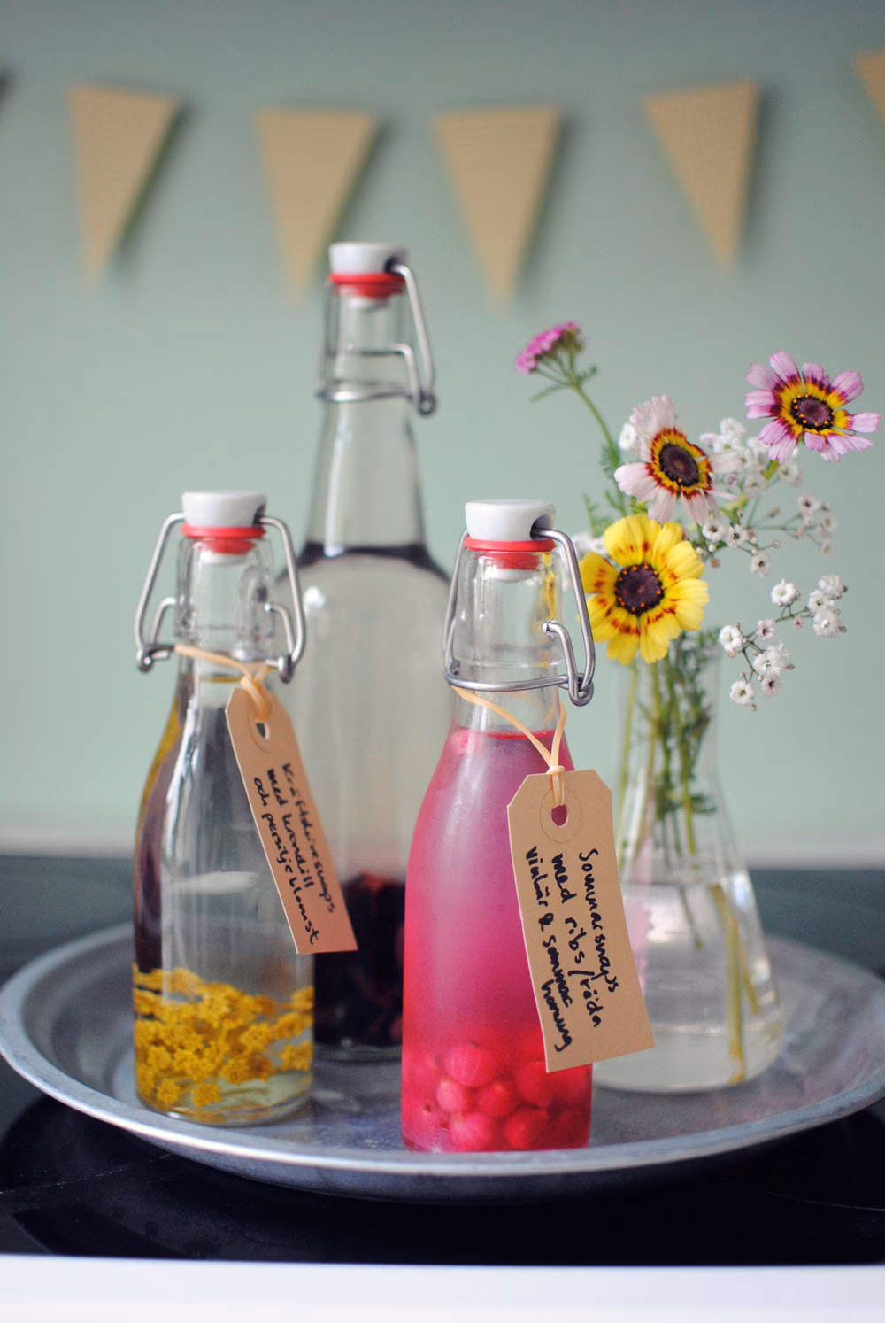 Hvilke stenfrugter anvendes til en kryddersnaps?