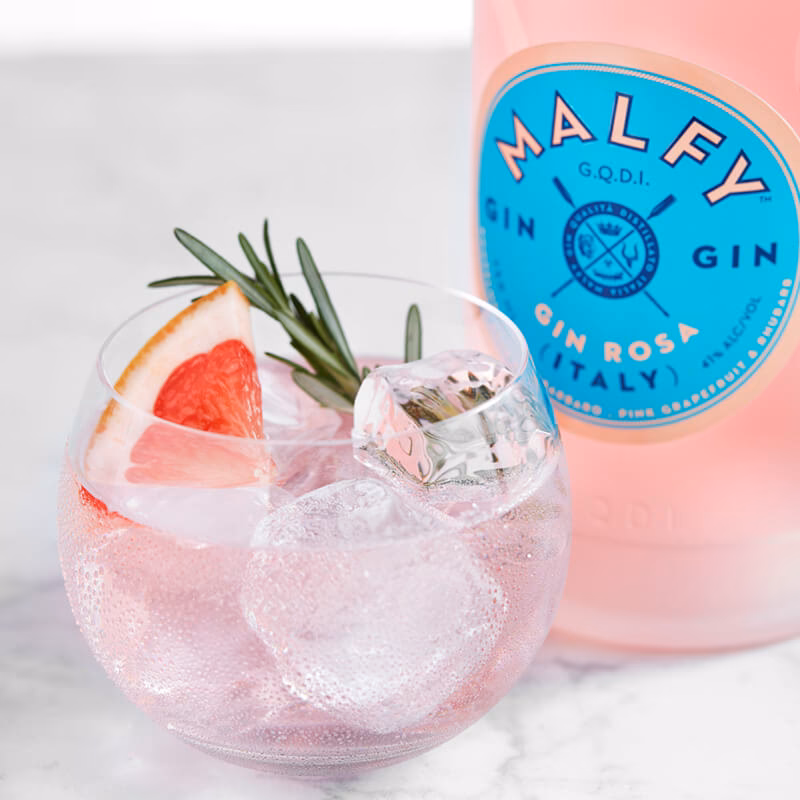 Hvad blander man i Malfy Gin Rosa?
