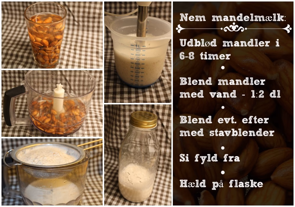 Hvad kan man lave med mandelmælk?
