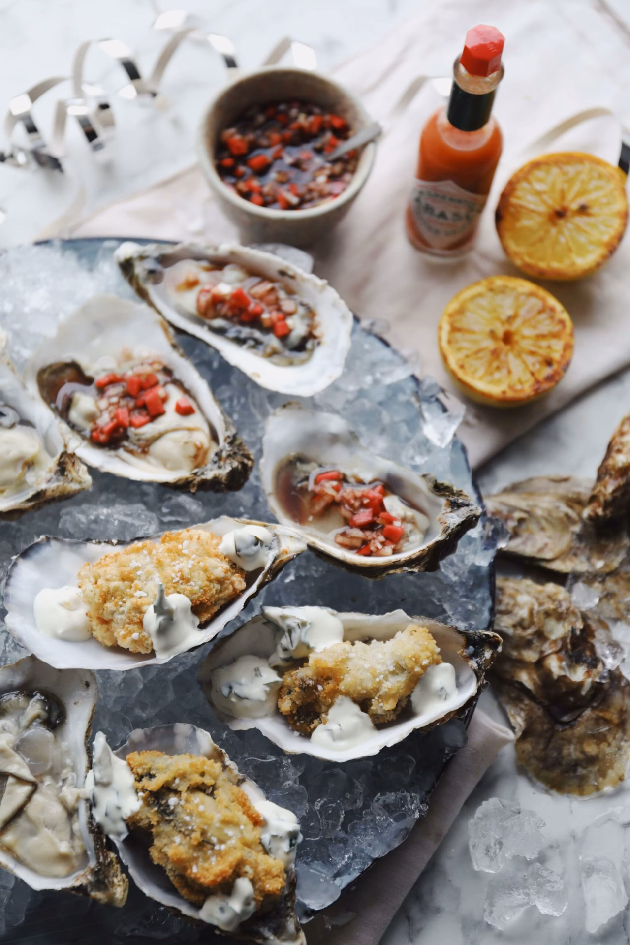 Hvordan spiser man friske østers?