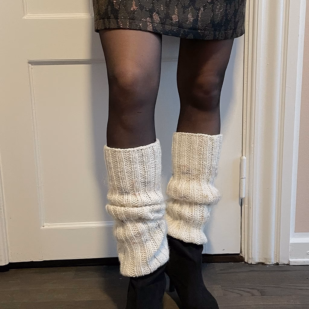 Kan man strikke benvarmere på rundpind?