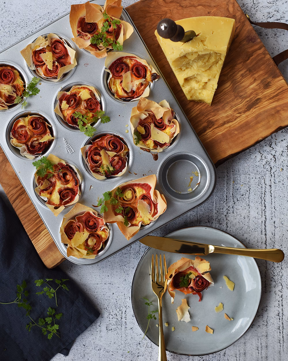 Hvad består en ostehaps af?