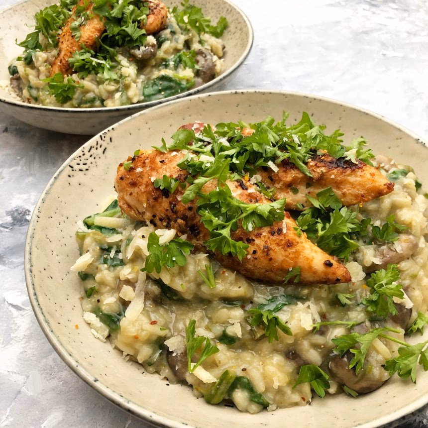 Hvad kan man putte i risotto?