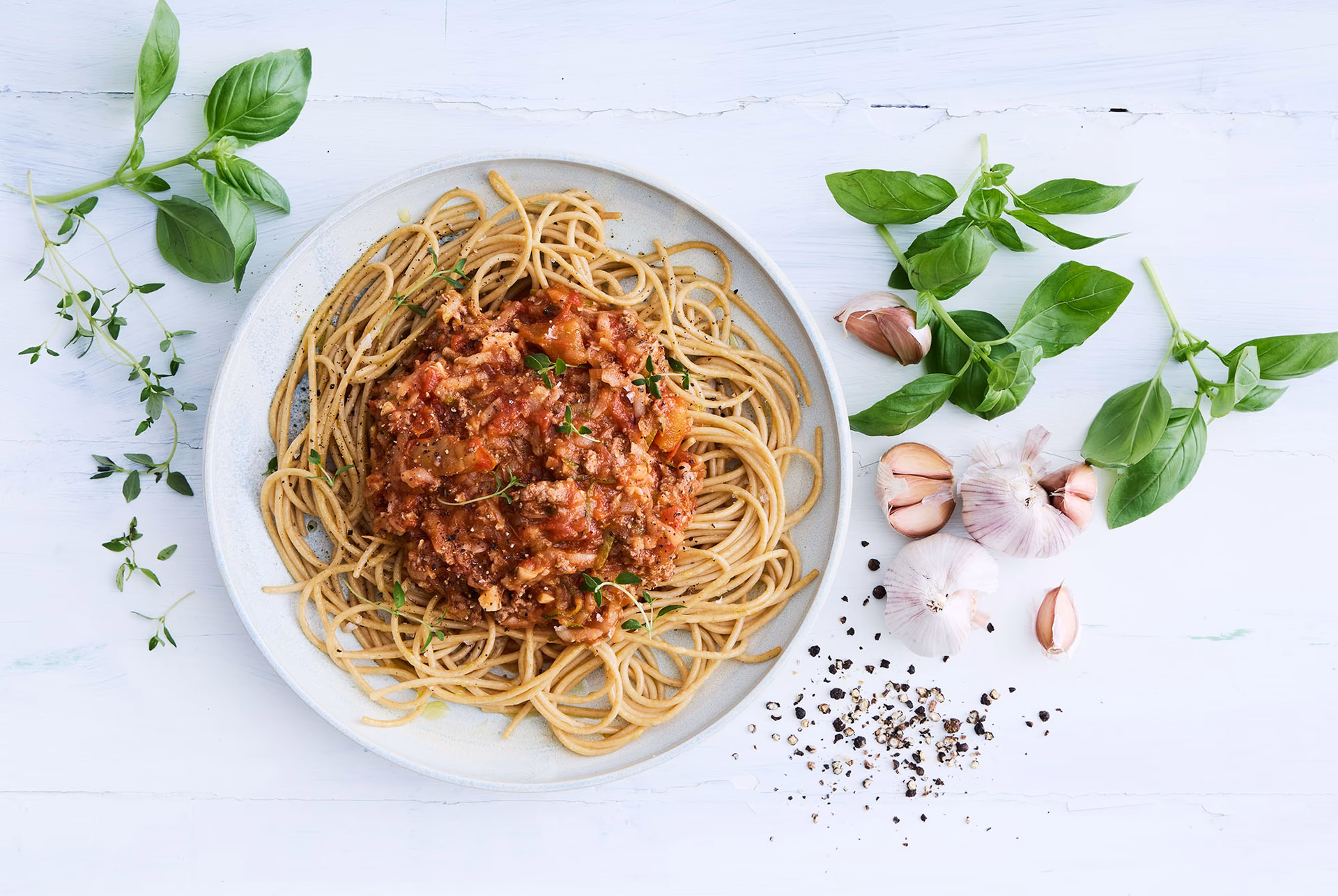 Hvor mange kalorier er der i spaghetti med kødsovs?