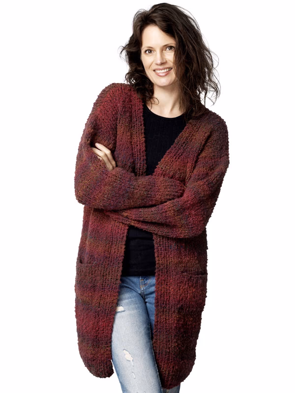 Kan man strikke cardigan på rundpind?