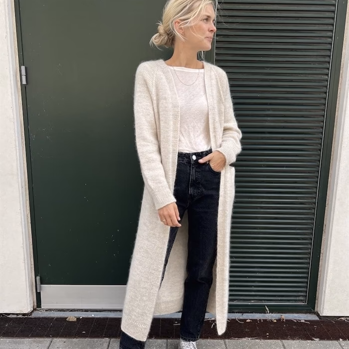 Kan man strikke cardigan på rundpind?