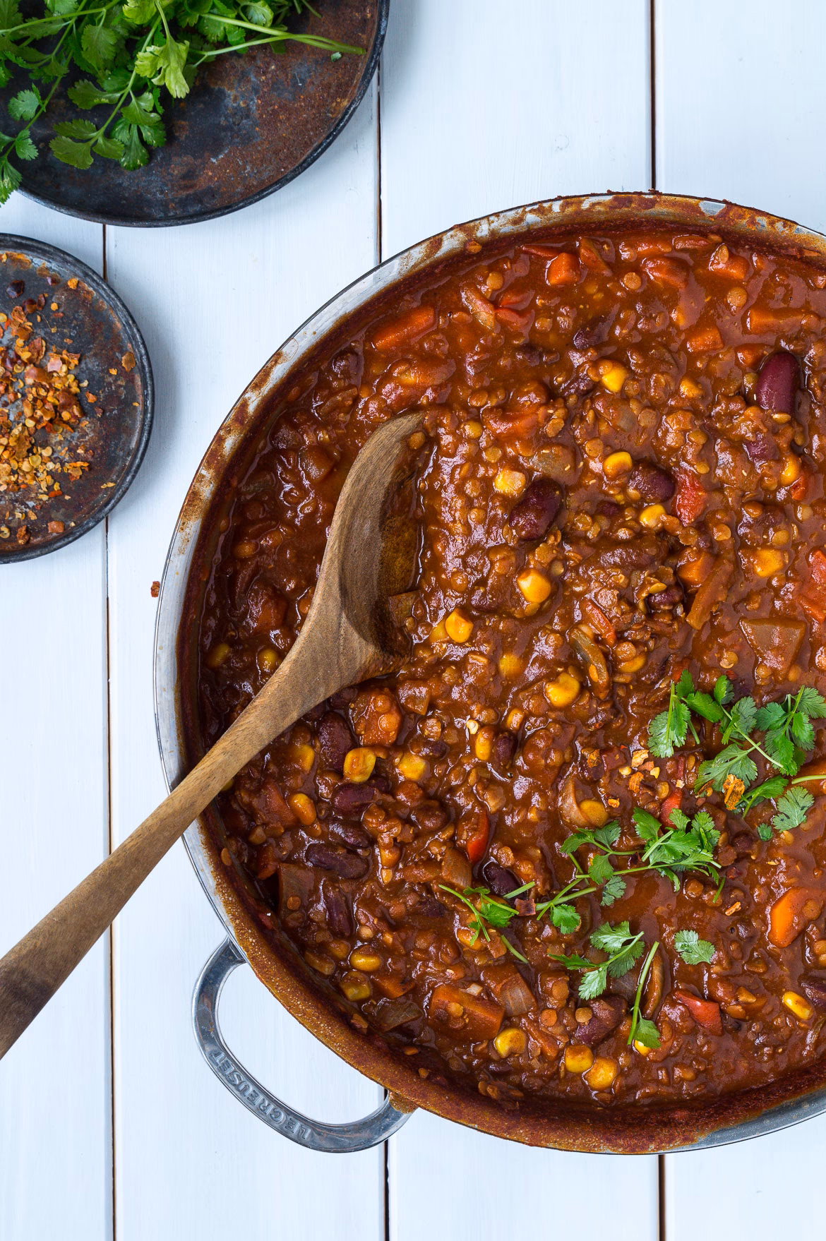 Er chili sin carne vegansk?